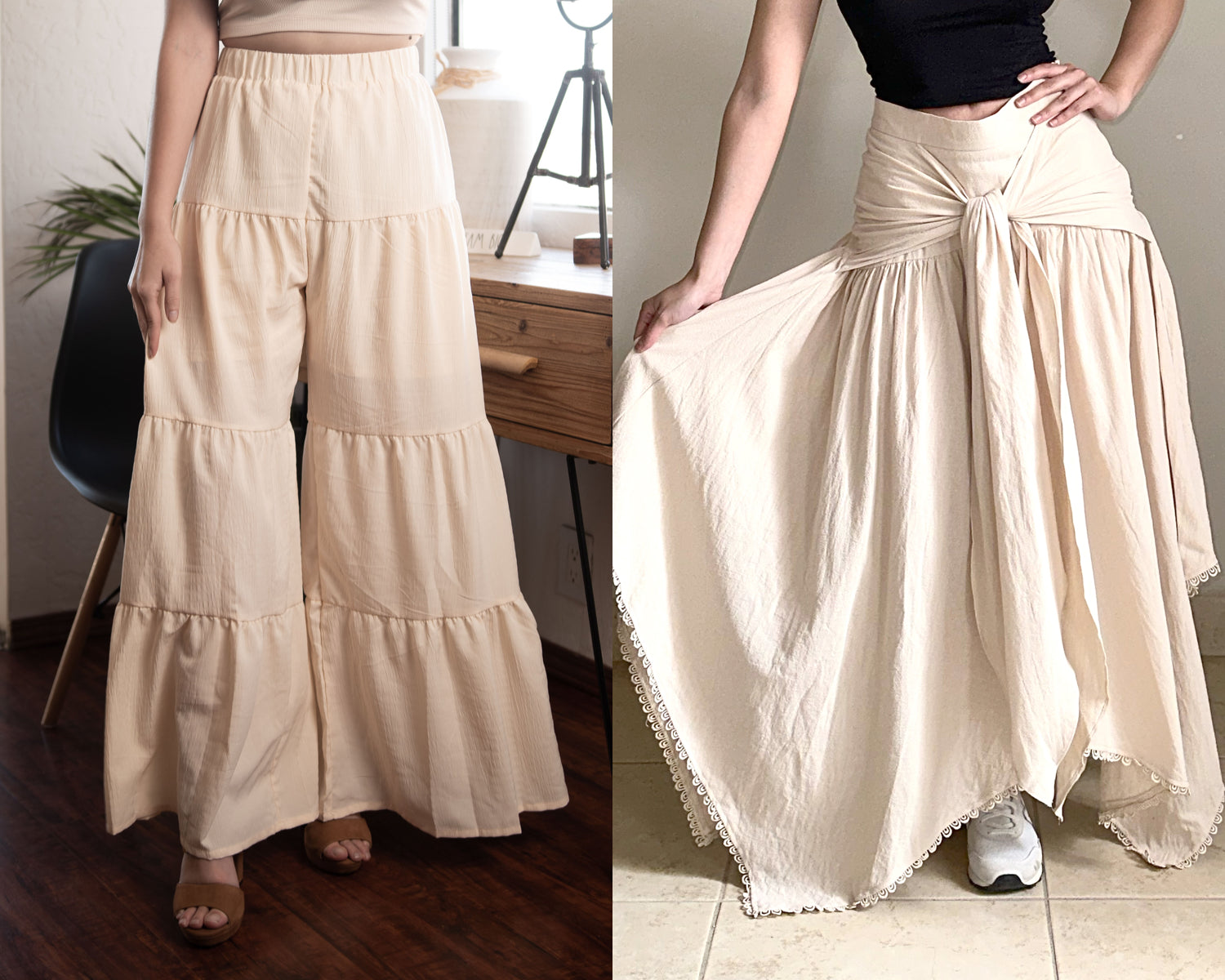Back view of Boho Festival sewing patterns.