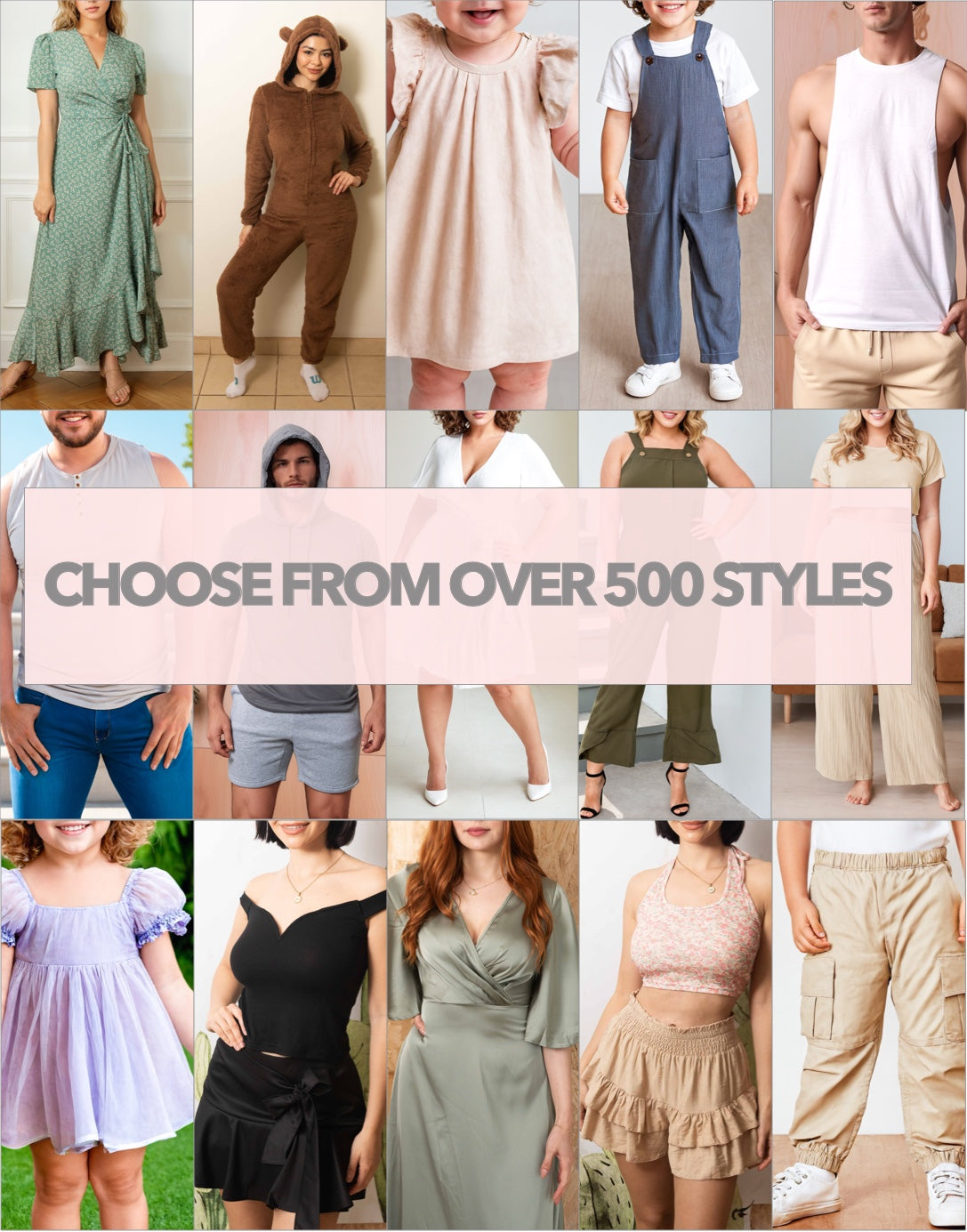 Choose from over 500 styles