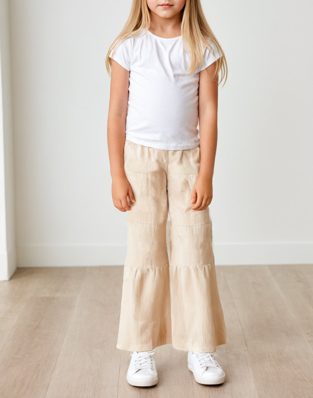 Front view of Girls Summer Pants.