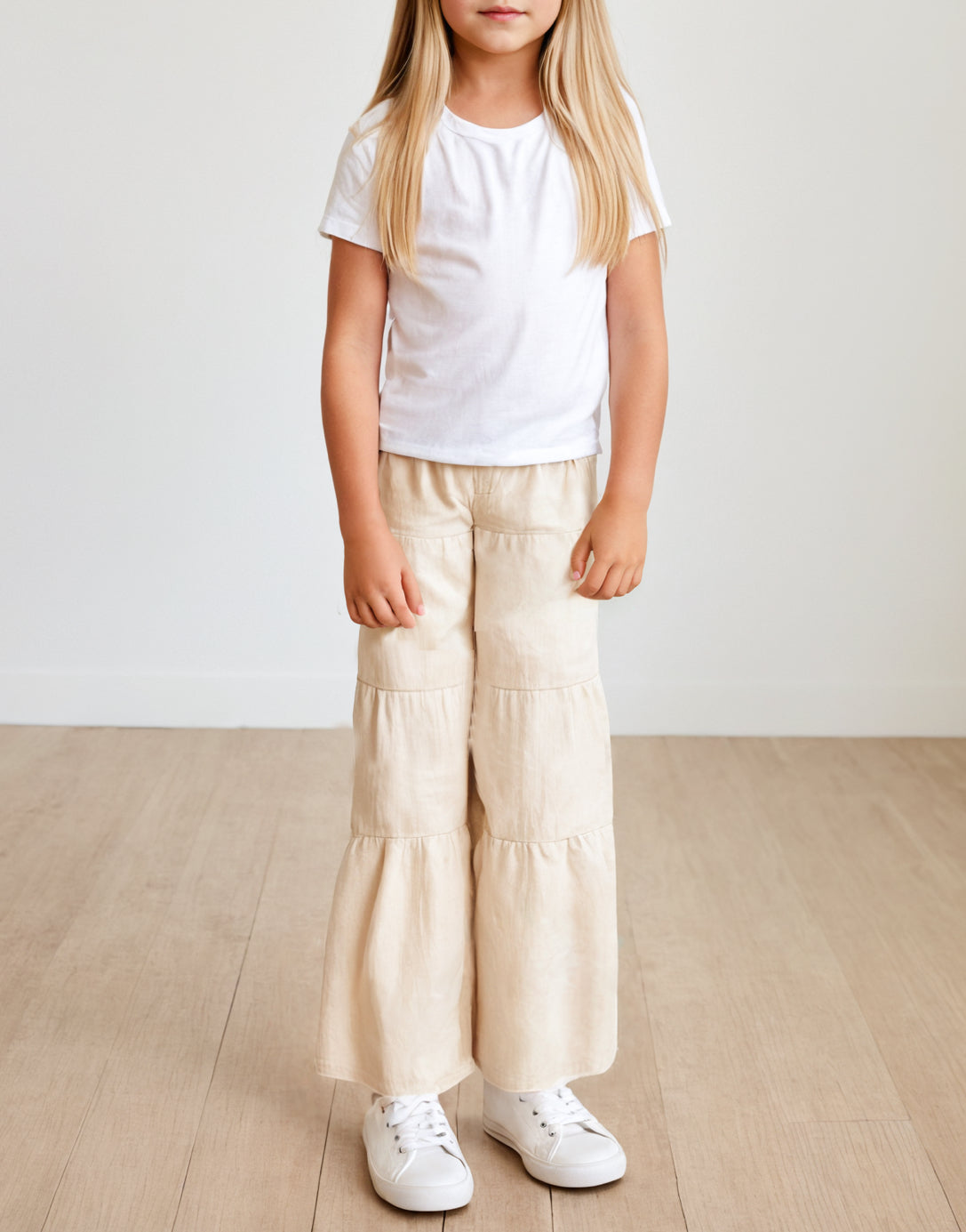 Side view of Girls Summer Pants.