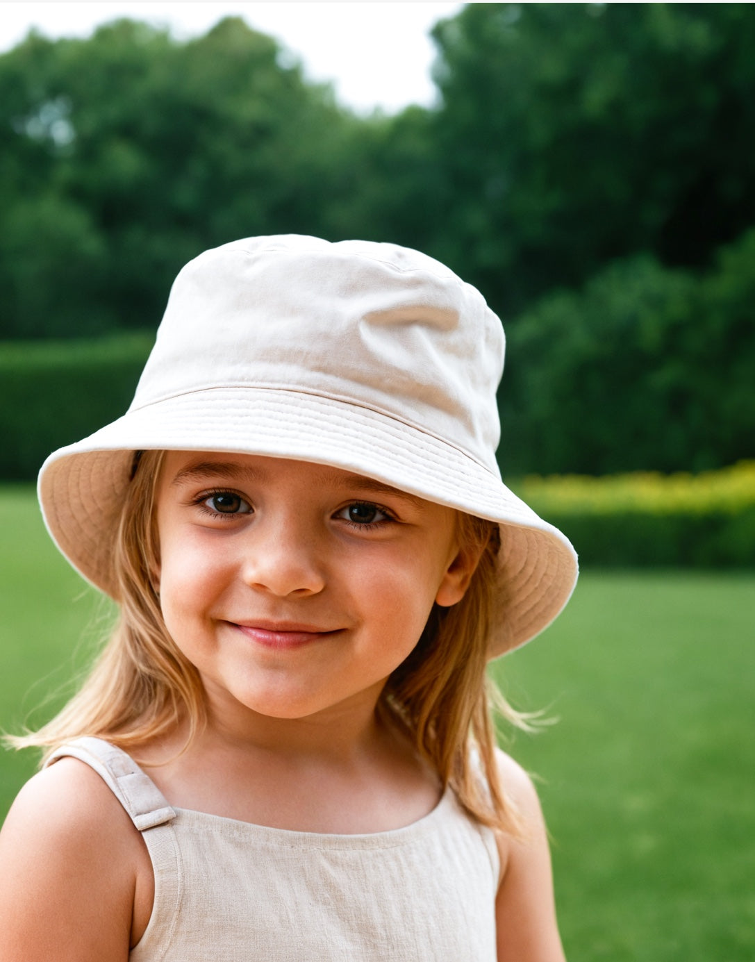 Front view of Kids Bucket Hat.