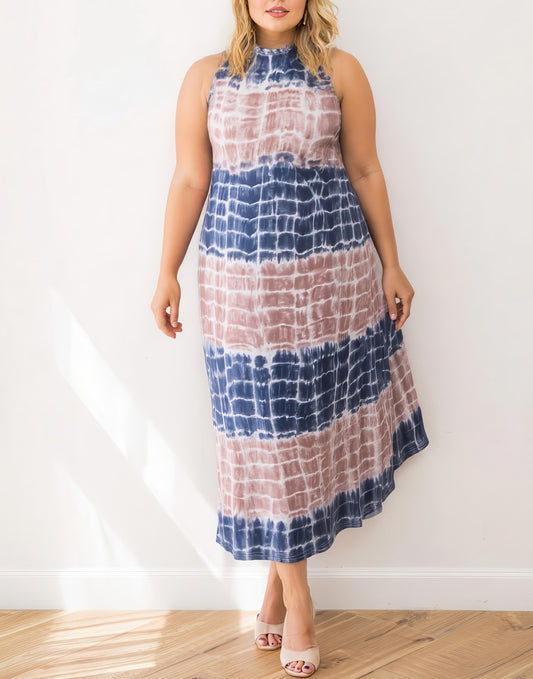 Front view of Plus Size Tank Dress.