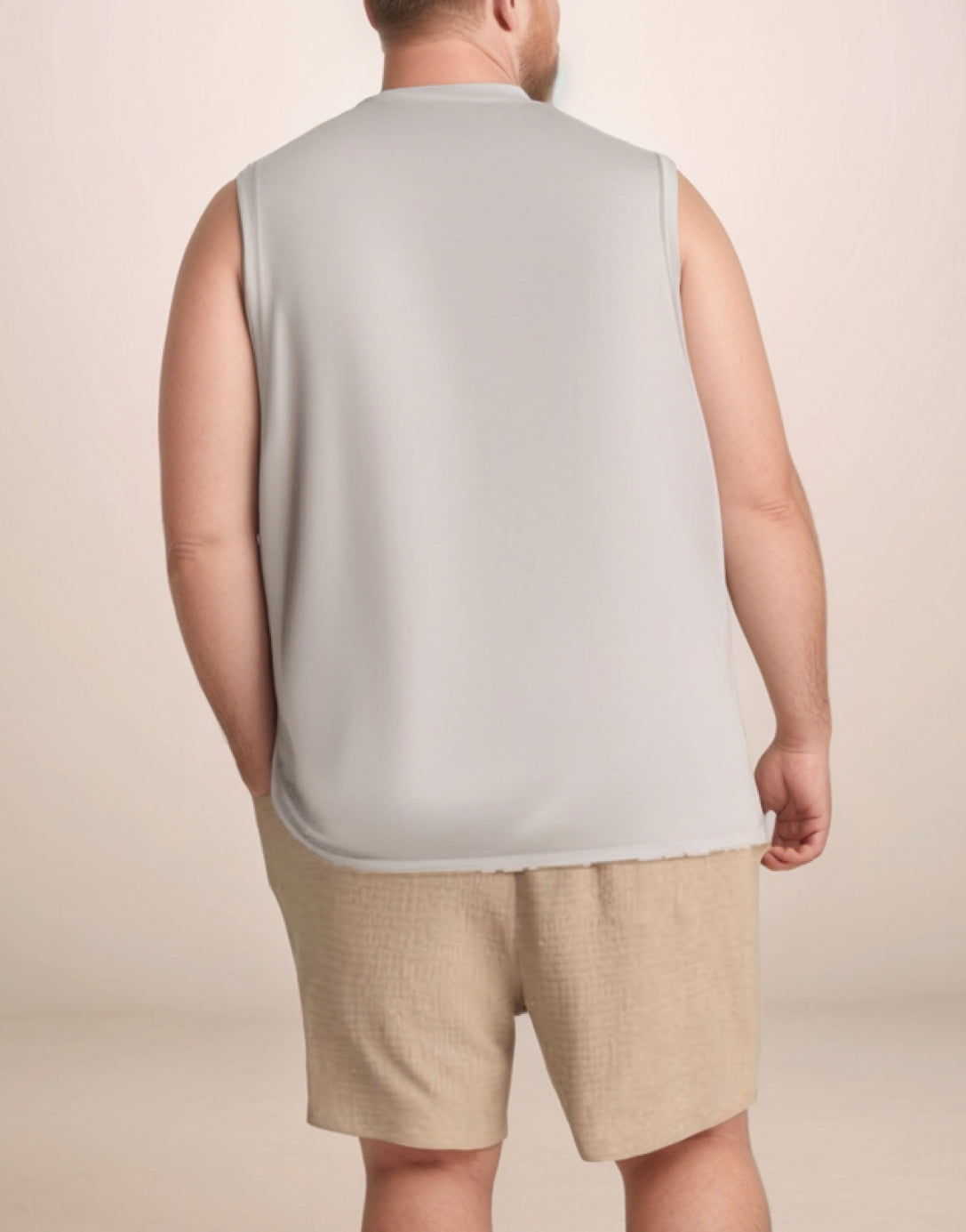 Back view of Wide Shoulder Tank Top.