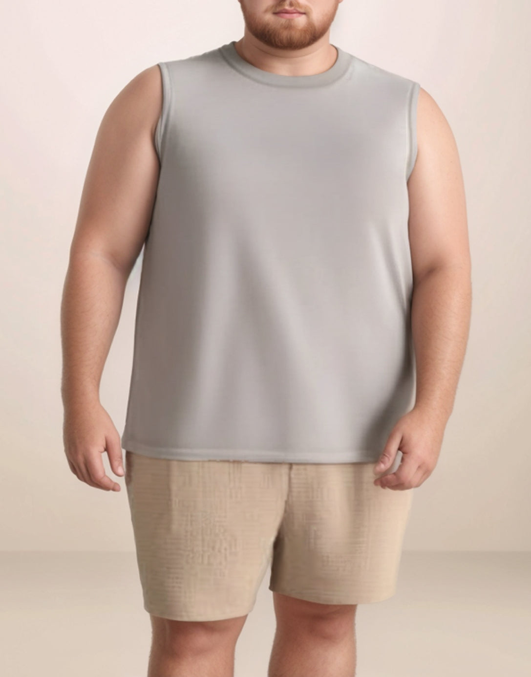 Front view of Wide Shoulder Tank Top.
