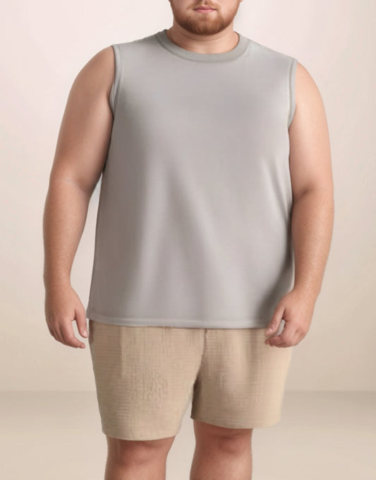 Front view of Wide Shoulder Tank Top.