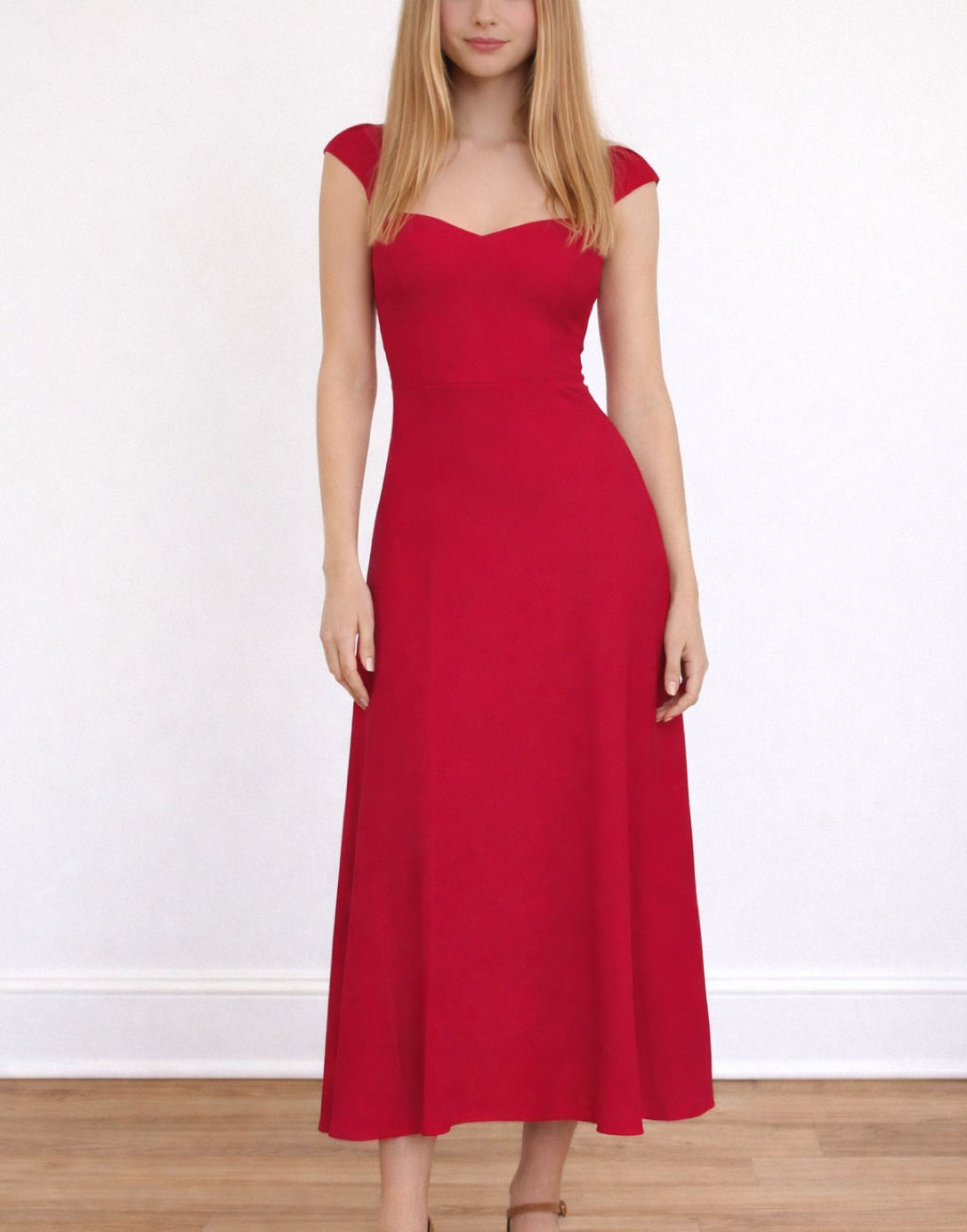 Sweetheart Cap Sleeve Midi Dress Sewing Pattern Patterns For Less Sweetheart Cap Sleeve Midi Dress Sewing Pattern Patterns For Less