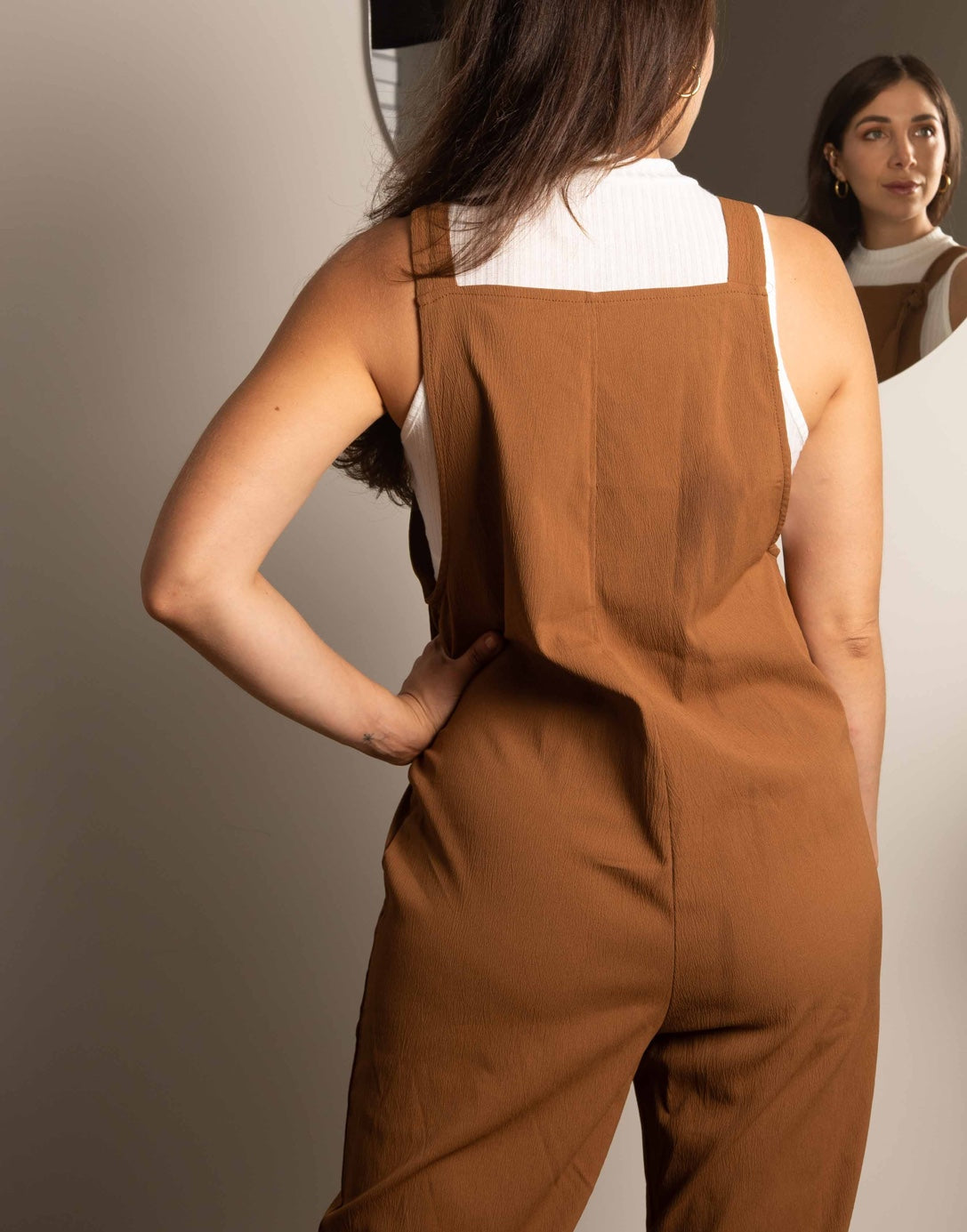 Closeup of Casual Jumpsuit.