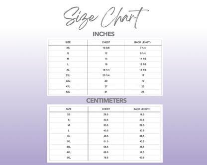 Patterns For Petz dog Pajama Shirt size chart.