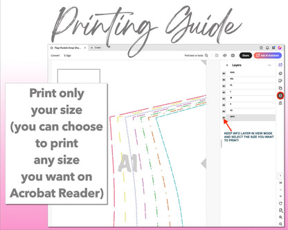 Flap Pocket Drop Shoulder Peplum Shirt sewing pattern printing guide.