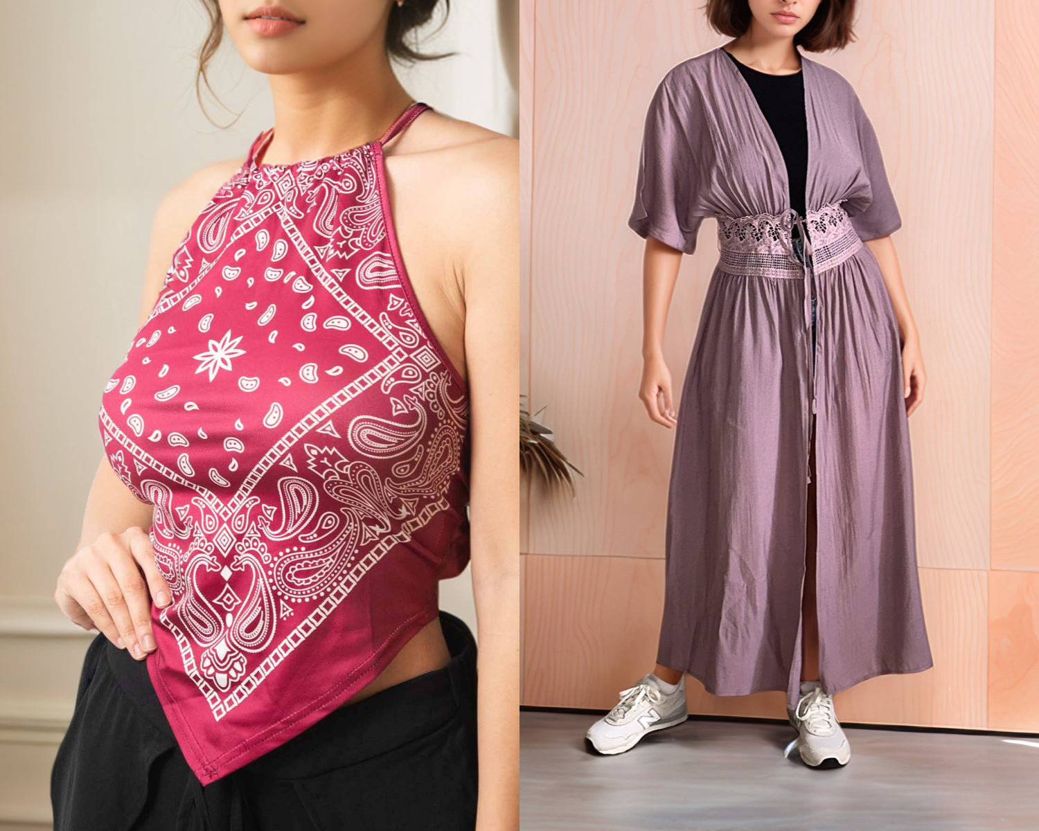Full length photo of Boho Festival sewing patterns.