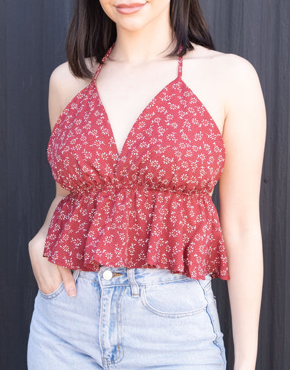 Tie Back Sleeveless Crop Top Sewing Pattern – Patterns For Less