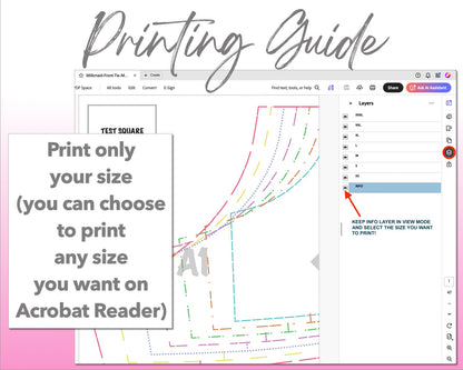 Milkmaid Front Tie Maxi Dress sewing pattern printing guide.