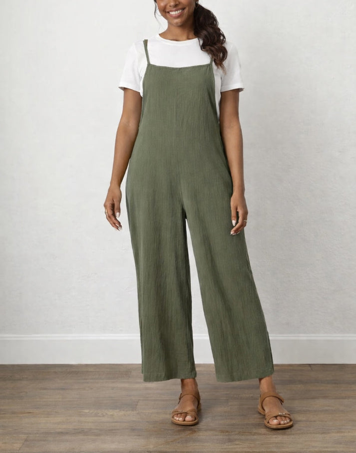 Overall Wide Leg Jumpsuit Sewing Pattern Patterns For Less