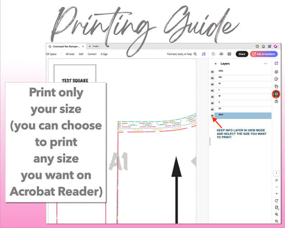 Oversized Tee Romper sewing pattern printing guide.