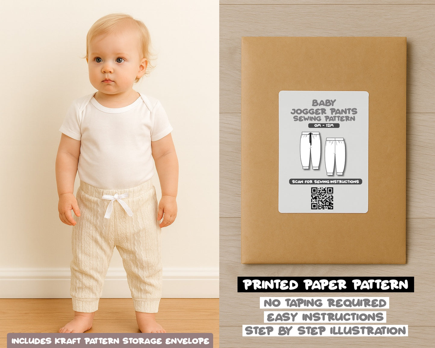 Baby Jogger Sweatpants Sewing Pattern