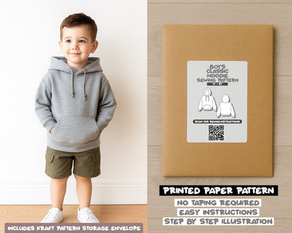 Boys Hoodie Sewing Pattern