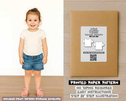 Baby Girls Classic T-Shirt Sewing Pattern