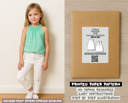 Girls Halter Top Sewing Pattern