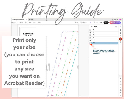 Plus Size High Waist Pleated Mini Skirt sewing pattern printing guide.