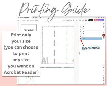 Plus Size Mens Jogger sewing pattern printing guide.
