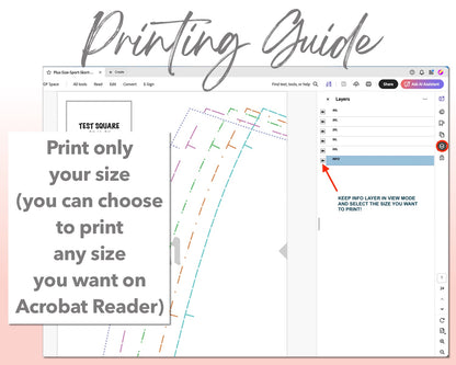 Plus Size Sport Skort sewing pattern printing guide.