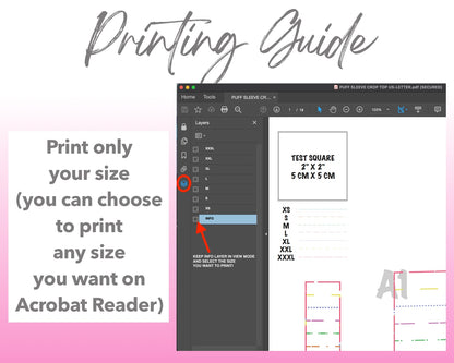 Puff Sleeve Laced Up Back Crop Top sewing pattern printing guide.