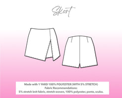 Split Hem Knit Skort Sewing Pattern – Patterns For Less