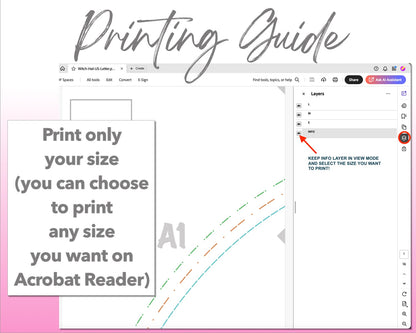 Witch Hat sewing pattern printing guide.