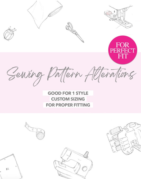 Custom fit pdf sewing pattern with easy instructions and step by step illustrations.