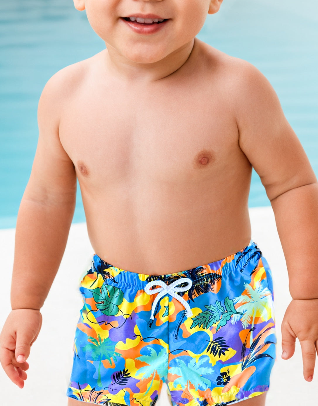 Side view of Baby Boy Swim Shorts.