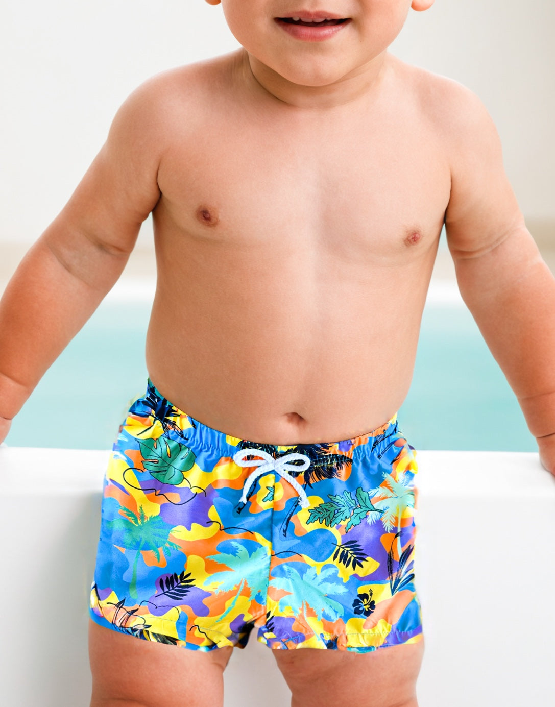 Front view of Baby Boy Swim Shorts.