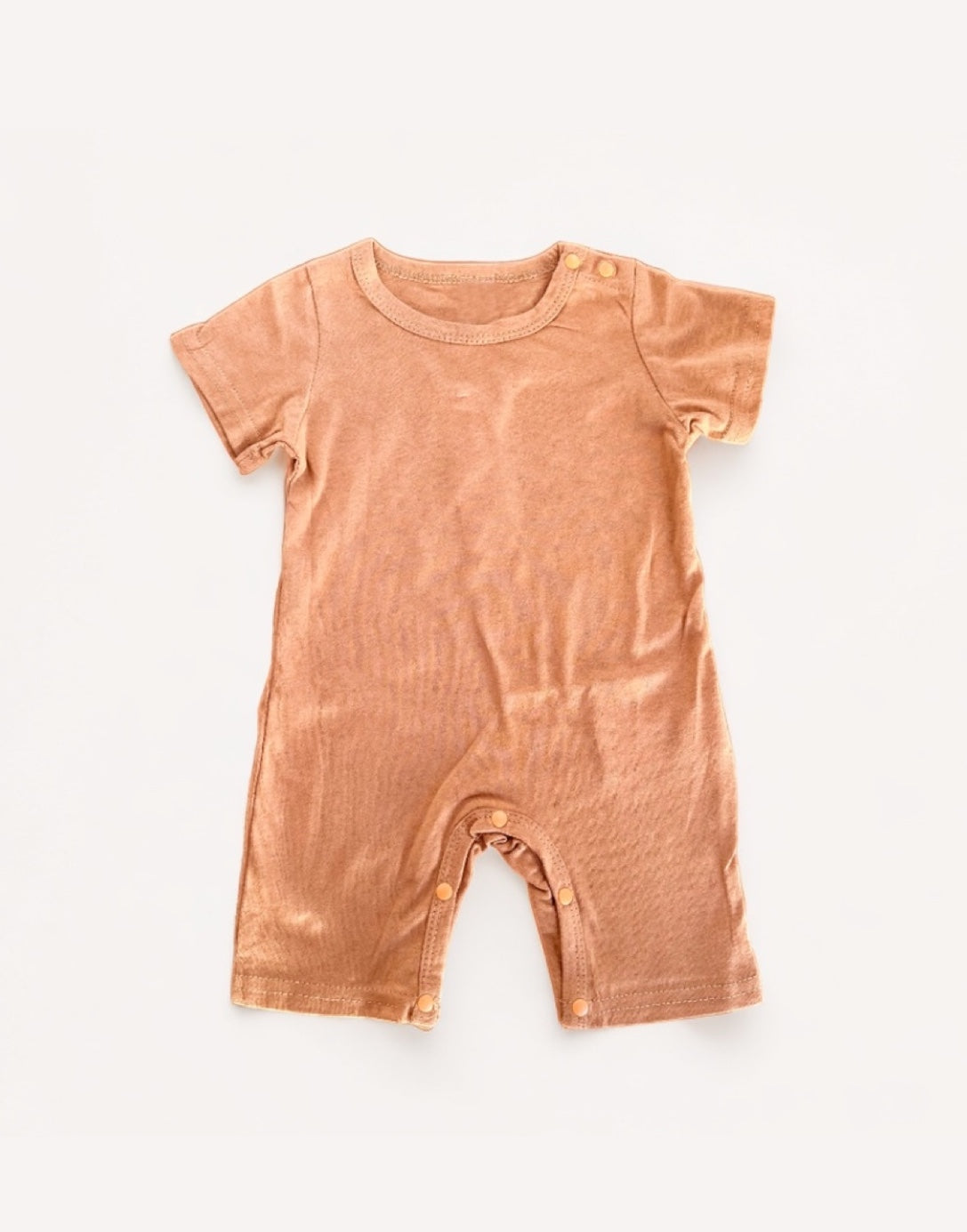 Front view of Baby Crew Neck T-Shirt Romper.