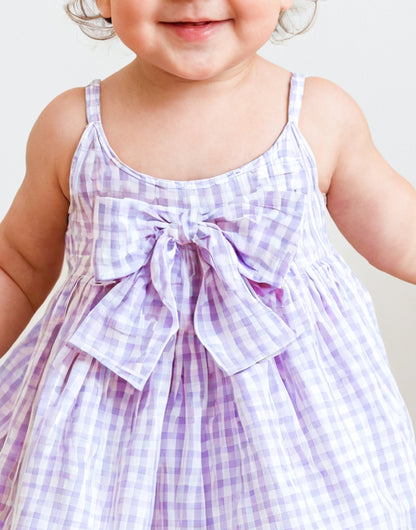 Baby Girl Bow Front Cami Dress Sewing Pattern