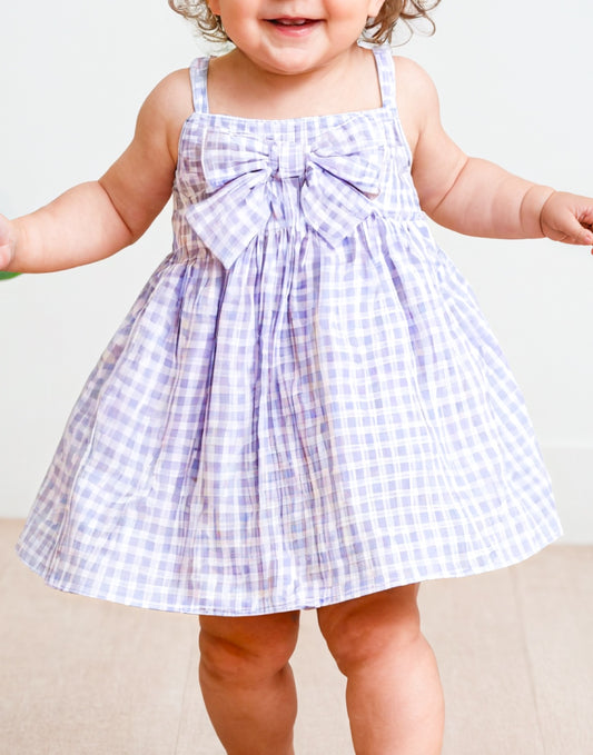 Baby Girl Bow Front Cami Dress Sewing Pattern