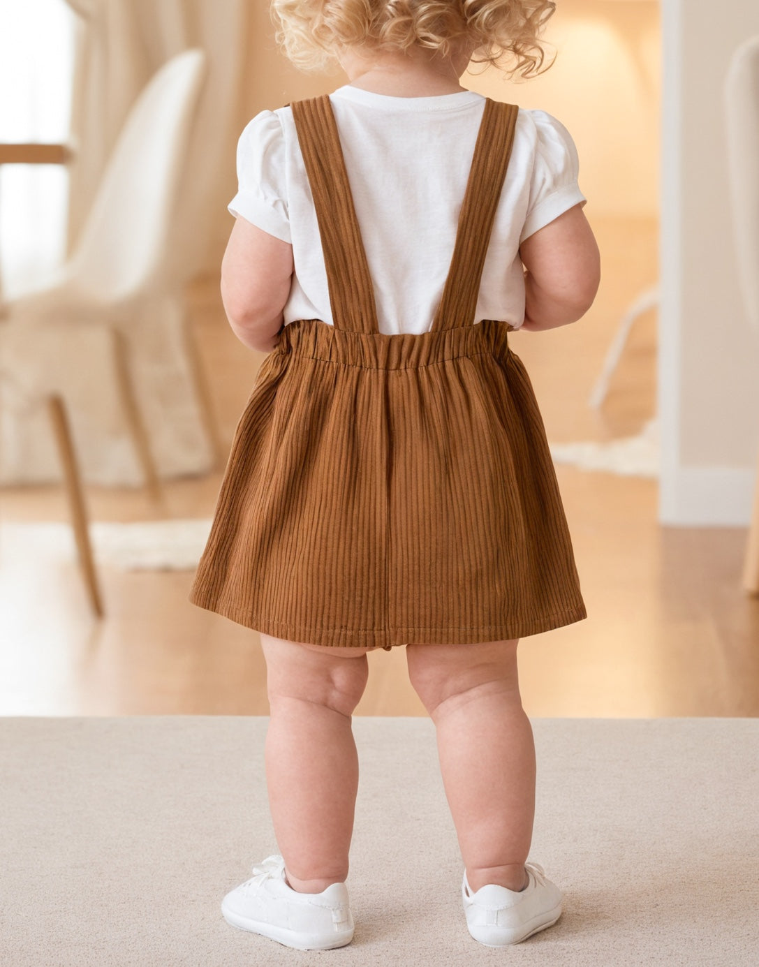 Back view of Baby Girl Overall Dress.