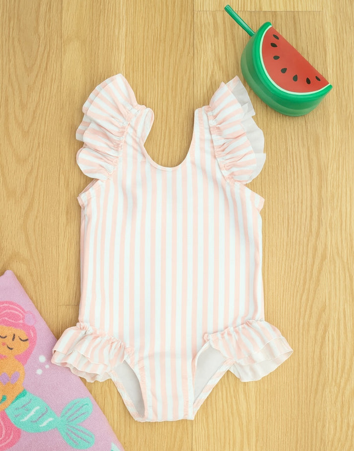 Baby Girl Ruffled One Piece Swimsuit Sewing Pattern – Patterns For Less