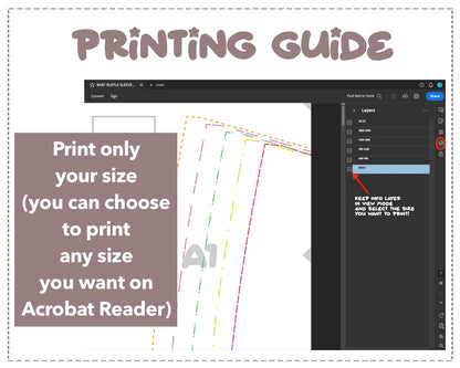 Baby Ruffle Sleeve Pleated Dress sewing pattern printing guide.