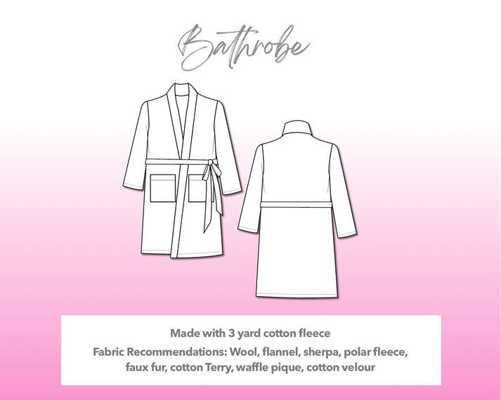 Bathrobe Sewing Pattern – Patterns For Less
