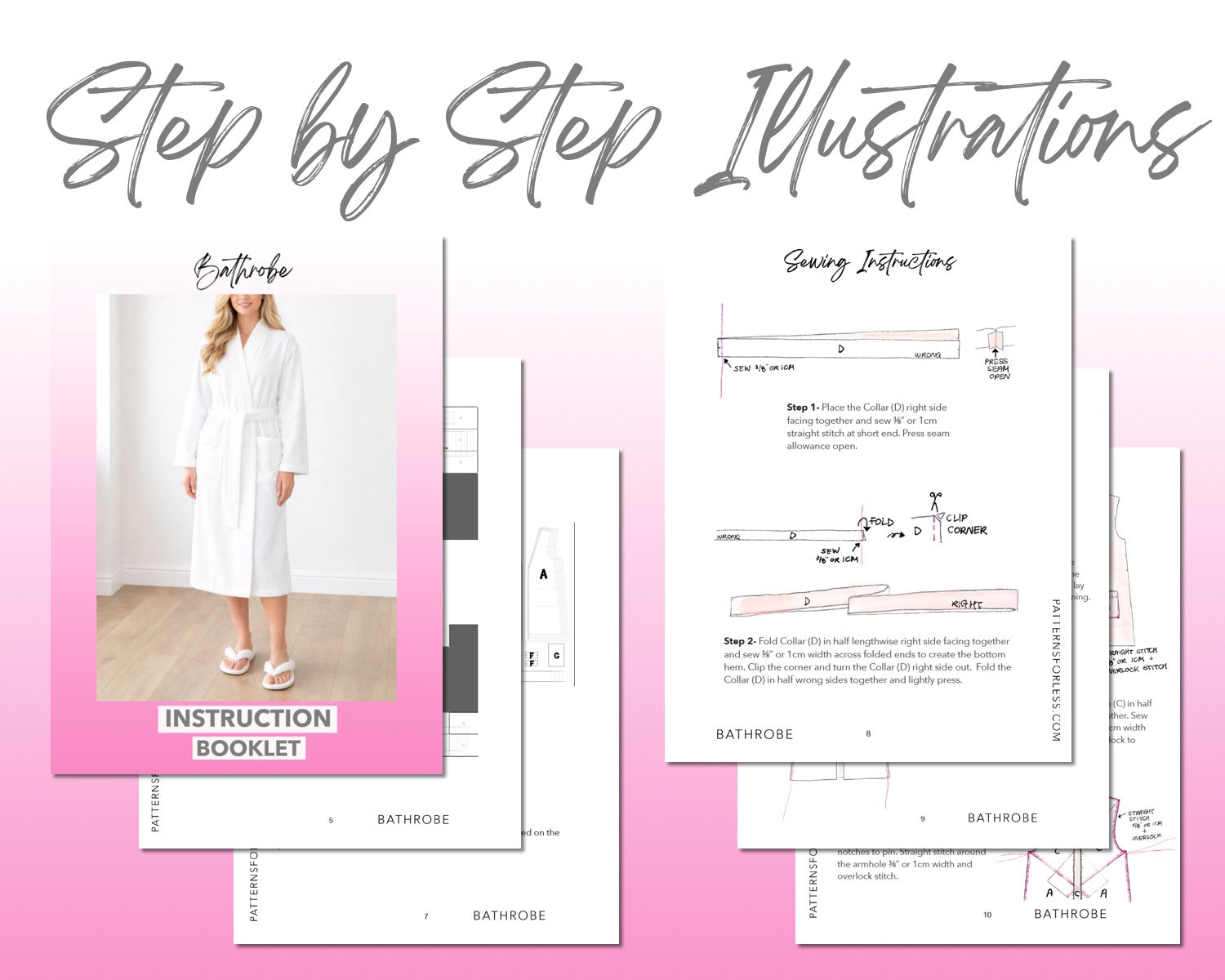 Bathrobe Sewing Pattern – Patterns For Less