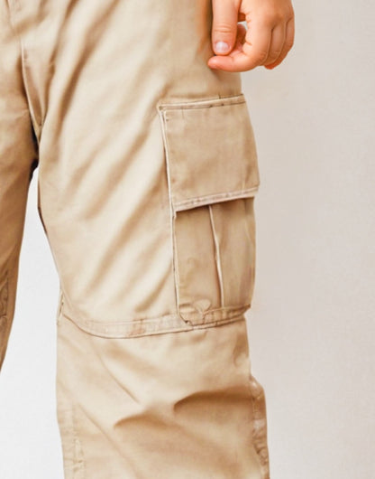 Pocket closeup of Boys Cargo Pants.