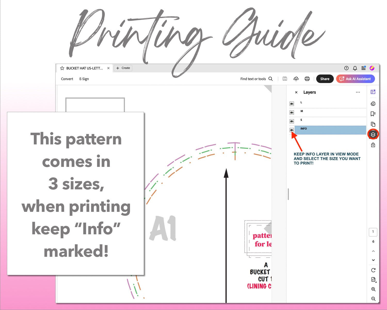 Bucket Hat Sewing Pattern – Patterns For Less