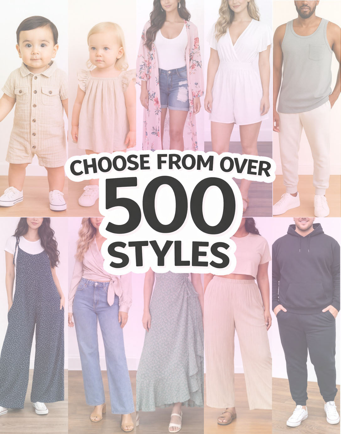 Choose from over 500 styles
