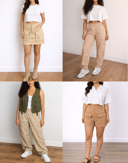 Cargo Pattern Bundle pdf sewing patterns with easy instructions and step by step illustrations.