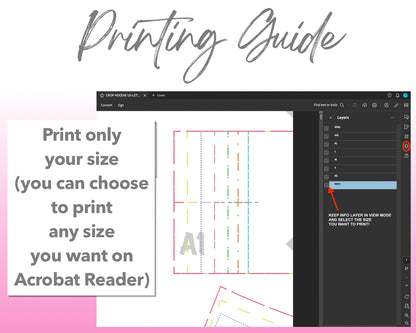 Crop Hoodie sewing pattern printing guide.