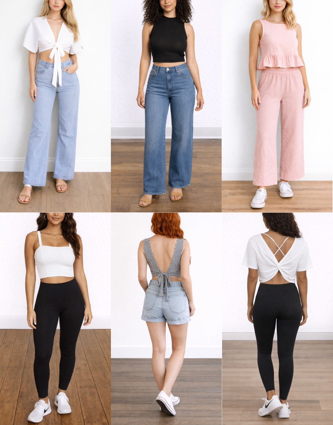 Crop top pdf sewing patterns with easy instructions and step by step illustrations.