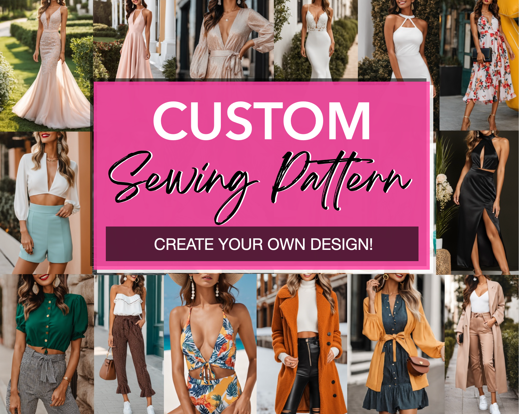 Custom Sewing Pattern pdf sewing pattern with easy instructions and step by step illustrations.