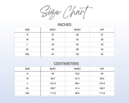 Patterns For Men size chart.
