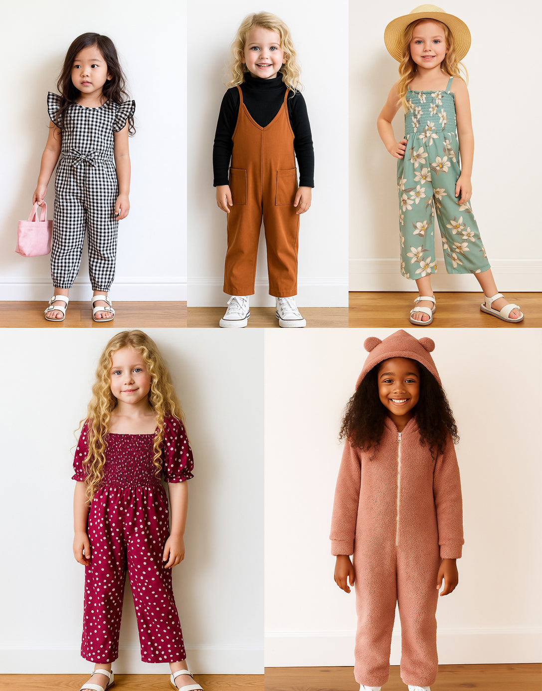 Girls Jumpsuit pdf sewing patterns with easy instructions and step by step illustrations.