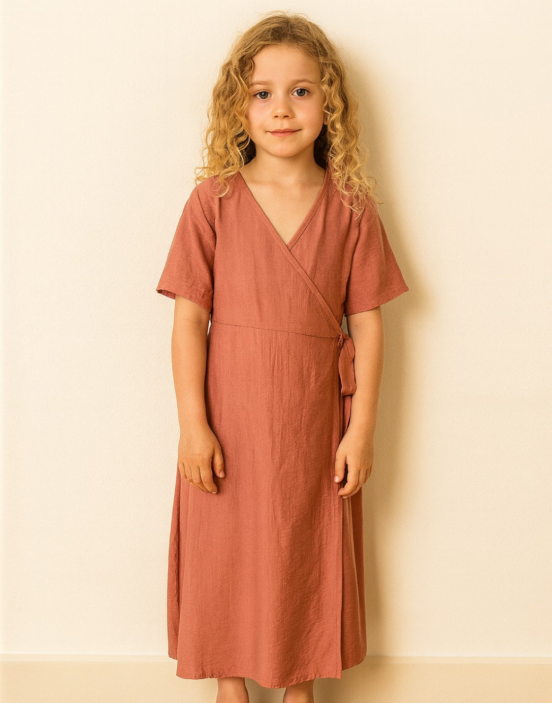 Girls Kimono Sleeve Wrap Maxi Dress Sewing Pattern – Patterns For Less Girls Kimono Sleeve Wrap Maxi Dress Sewing Pattern – Patterns For Less