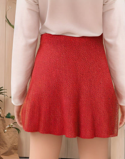 Back view of Girls Mini Circle Skirt.